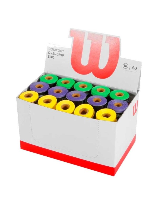 Caixa com 60 cores de Wilson Overgrips |WILSON |Acessórios de padel