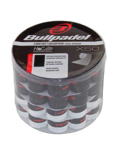 Bote Overgrips Bullpadel Negro-Blanco |BULLPADEL |Overgrips