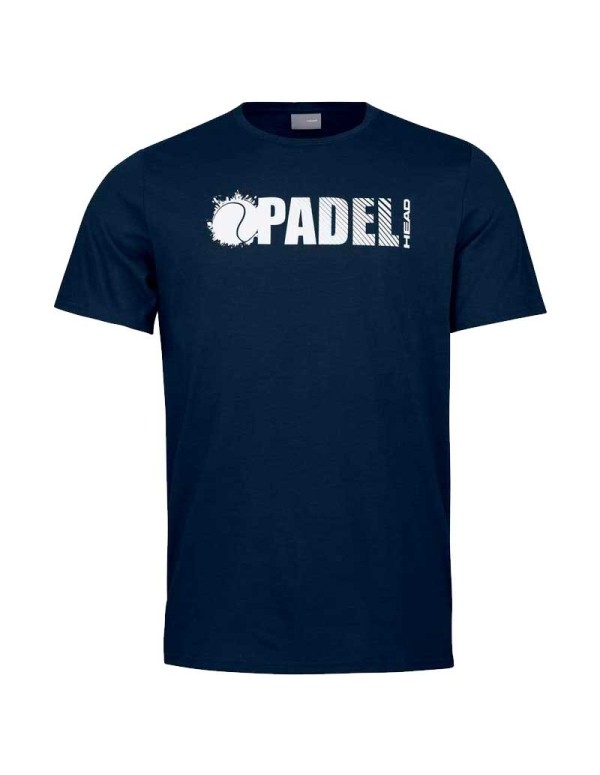 Head Padel Font Marineblaues T-Shirt | HEAD | HEAD Padelbekleidung