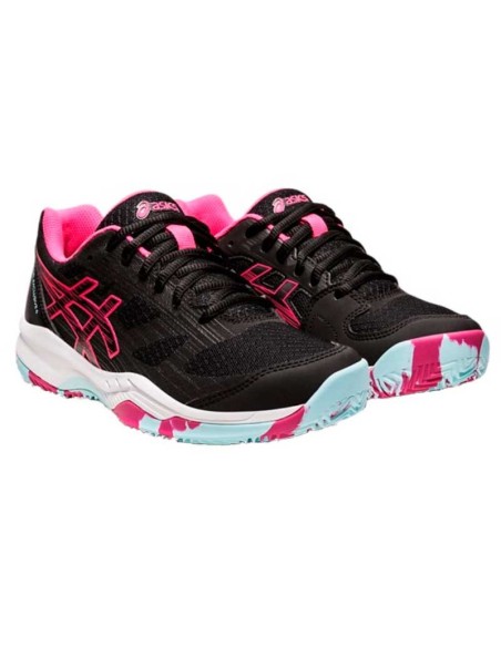 Asics Gel Padel Exclusive 6 Nero Rosa Donna 1042A143003 |ASICS |Scarpe da padel ASICS