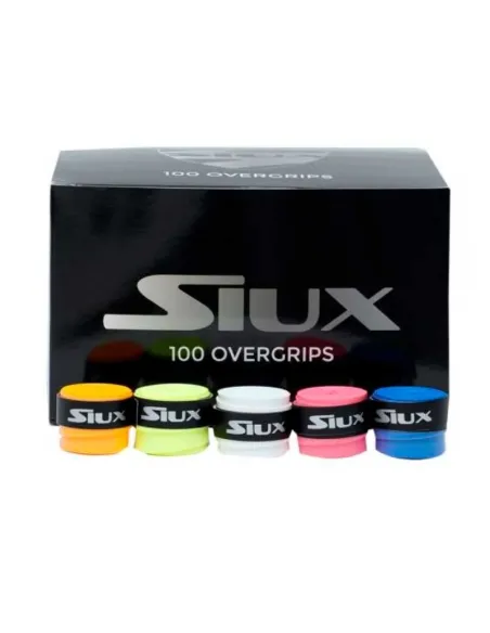 Caixa 100 Overgrip Siux Liso Multicolor |SIUX |Sobrepunhos