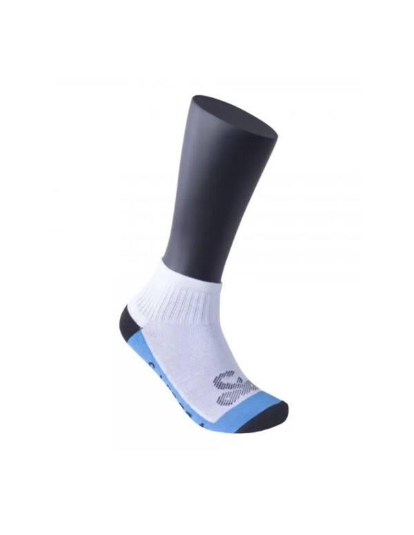 Vibor-A Low Cane Socks White Blue |VIBOR-A |VIBOR-A padel clothing