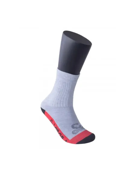 Socks Vibor-A Mid-Calf Gray Red |VIBOR-A |Socks