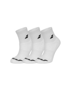 Pack De 3 Paires Chausettes Babolat Quarter Blanc |BABOLAT |Chaussettes