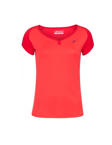 Camiseta Babolat Play Cap Rojo Niña |BABOLAT |Ropa pádel BABOLAT