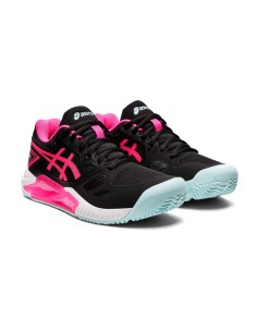 Asics Gel-Challenger 13 Padel Preto Rosa Mulher 1042A205 001 |ASICS |Sapatilhas de padel ASICS 2