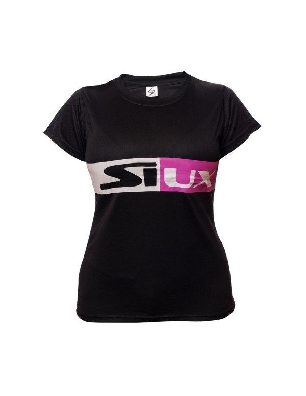Siux Revolution Woman Black T-Shirt |SIUX |SIUX padel clothing