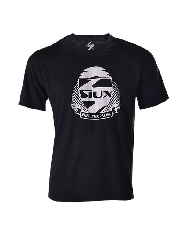 Siux Technical Dry Shirt Musta Valkoinen |SIUX |Roupa padel SIUX