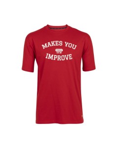 Camiseta Basic Nox Roja Letras Blancas |NOX |Ropa pádel NOX