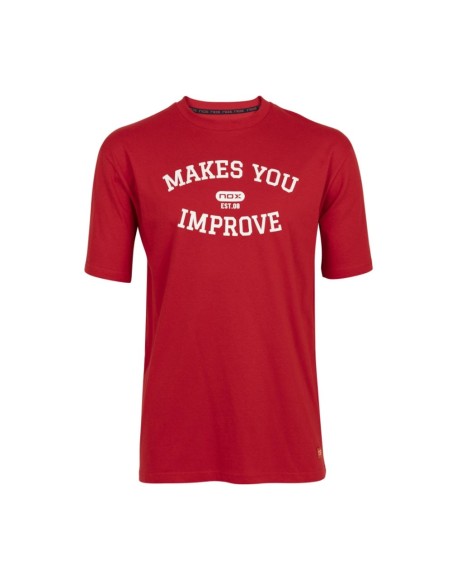 T-SHIRT BÁSICA Nox VERMELHO LETRAS BRANCAS |NOX |Roupa de remo NOX