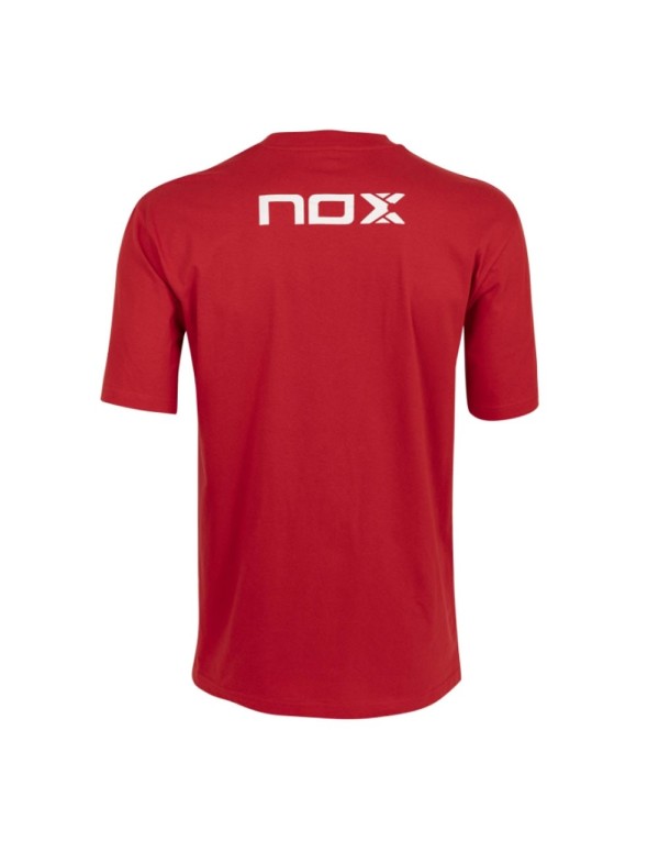 Camiseta Basic Roja Blanca | Ropa pádel NOX | Time2Padel ✓