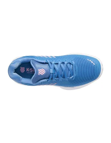 Kswiss Hypercourt Expres 2 Bleu Blanc Femme 96614454 |K SWISS |Chaussures de padel K-Swiss