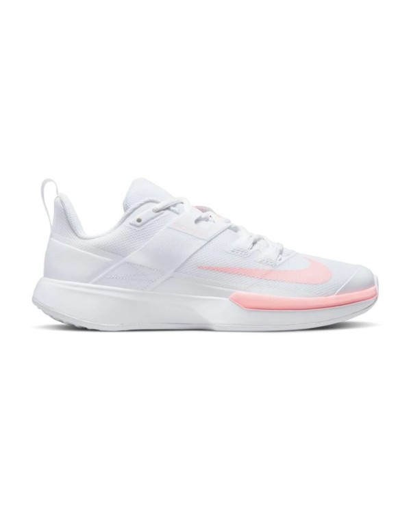 Nike Vapor Lite Hc Branco Rosa Feminino |NIKE |sapatilhas de padel NIKE