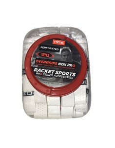 Cubo 120 Overgrips Nox Pro Branco Perfurados |NOX |Acessórios de padel