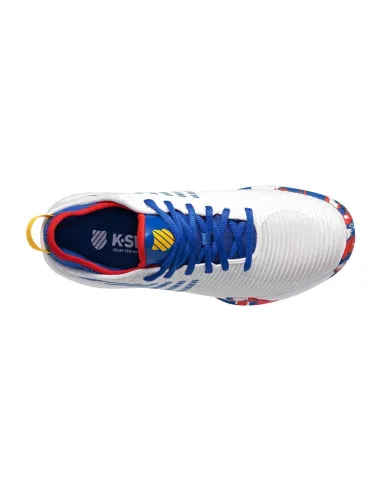 Kswiss Hypercourt Supreme Mixte Blanc Bleu 06615166 |K SWISS |Chaussures de padel K-Swiss