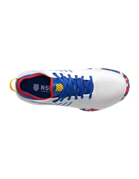 Kswiss Hypercourt Supreme Mixed White Blue 06615166 |K SWISS |K-Swiss padel shoes