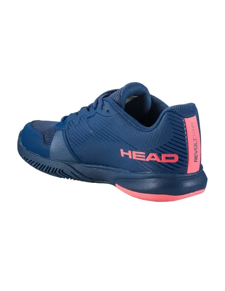 Zapatillas Head Revolt Court Azul Coral Mujer 274402 Dbco |HEAD |Zapatillas pádel HEAD