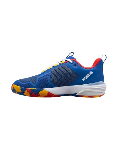 Kswiss Ultrashot 3 All Court Bleu Rouge 06988442 |K SWISS |Chaussures de padel K-Swiss