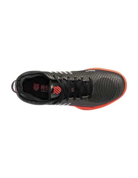 Kswiss Hypercourt Supreme Hb Preto Laranja 06617061 |K SWISS |Sapatilhas de padel K-Swiss