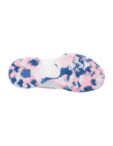 Kswiss Hypercourt Supreme Hb Blanc Bleu Femme 96617969 |K SWISS |Chaussures de padel K-Swiss
