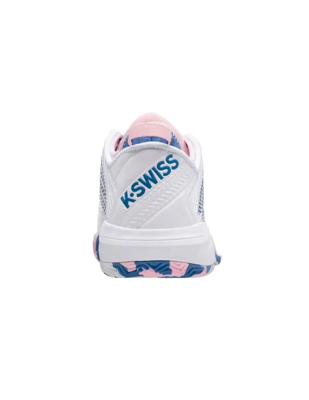 Kswiss Hypercourt Supreme Hb Blanc Bleu Femme 96617969 |K SWISS |Chaussures de padel K-Swiss