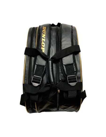 Saco De Padel Dunlop Tour Intro Preto E Dourado |DUNLOP |Sacos de padel Dunlop