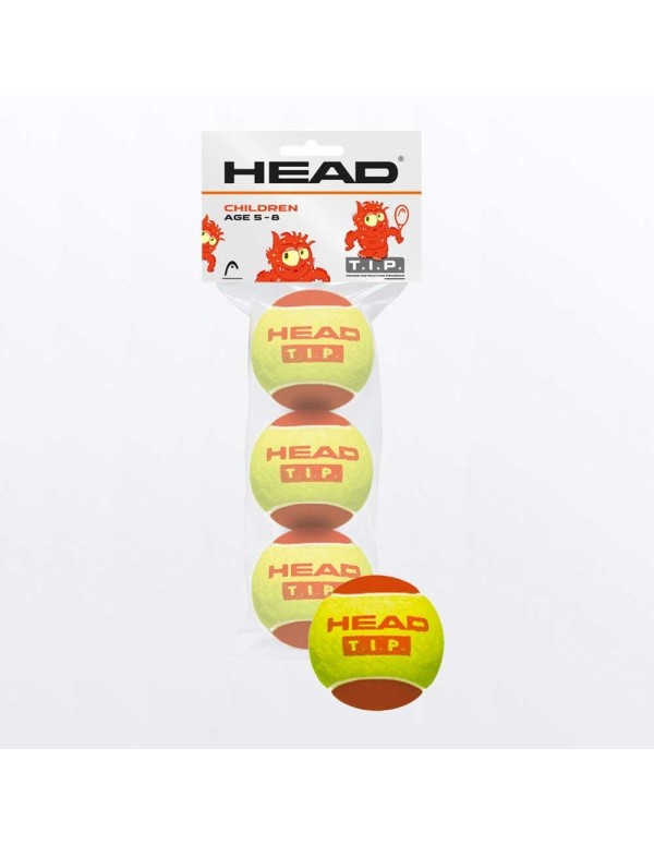 Boîte de 3 balles en mousse rouge HEAD TIP |HEAD |Balles de padel