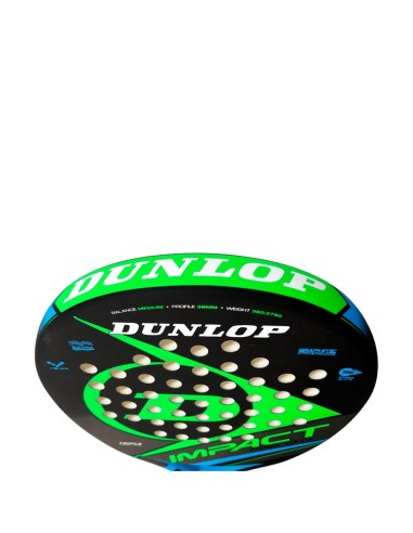 Dunlop Impact Pro Hl Green |DUNLOP |Dunlop Padel Rackets