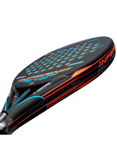 Dunlop Inferno Elite Lt G1 Hl Orange Bleu |DUNLOP |Raquettes de padel Dunlop