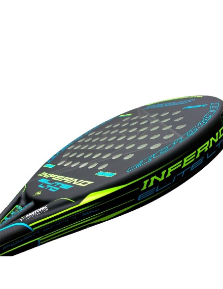Dunlop Inferno Elite Ltd Yellow Blue |DUNLOP |Dunlop Padel Rackets