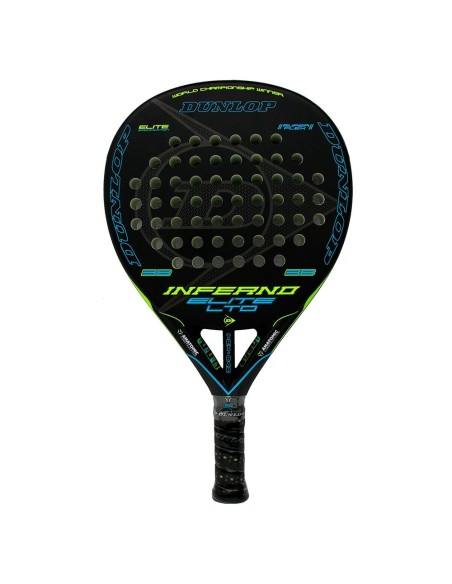 Dunlop Inferno Elite Ltd Yellow Blue |DUNLOP |Dunlop Padel Rackets