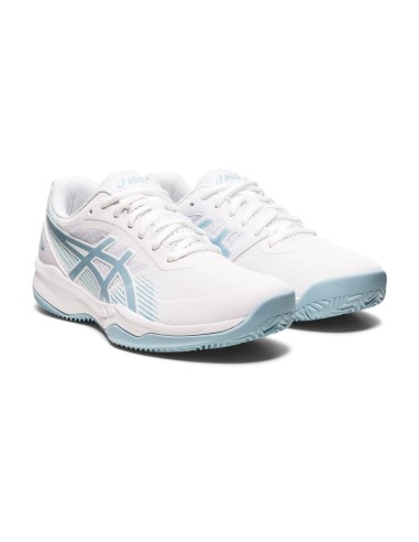 Asics Gel Game 8 Clay Oc Bianco Blu Donna 1042A151 106 |ASICS |Scarpe da padel ASICS