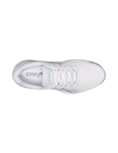 Asics Gel Game 8 Clay Oc Branco Azul Mulher 1042A151 106 |ASICS |Sapatilhas de padel ASICS