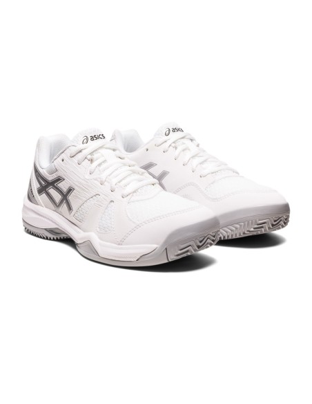Asics Gel Padel Pro 5 Branco Cinza Mulher 1042A200 101 |ASICS |Sapatilhas de padel ASICS