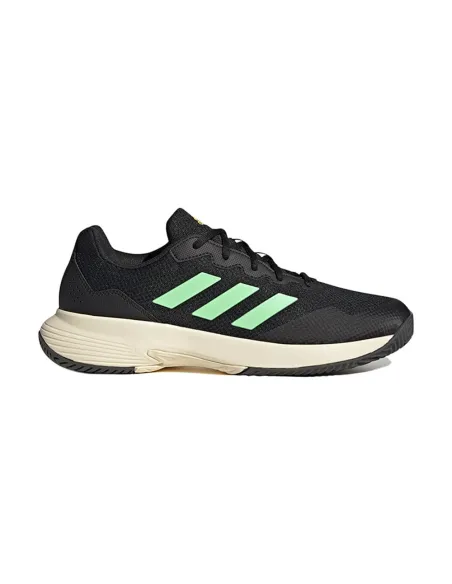 Adidas Gamecourt 2 Noir Vert Hr0755 |ADIDAS |Chaussures de padel ADIDAS