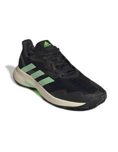 Adidas Courtjam Contrôle Clay Noir Vert Gw4220 |ADIDAS |Chaussures de padel ADIDAS 2