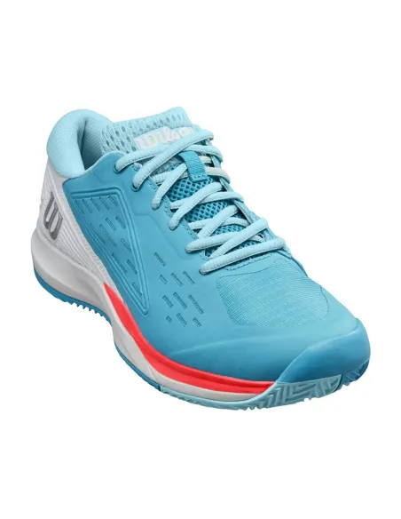 Chaussures Wilson Rush Pro Ace Clay Bleu Blanc Femme |WILSON |Chaussures de padel WILSON