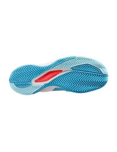 Chaussures Wilson Rush Pro Ace Clay Bleu Blanc Femme |WILSON |Chaussures de padel WILSON