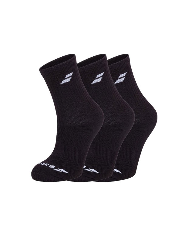 Babolat Long Socks x 3 pairs Black |BABOLAT |Paddle socks