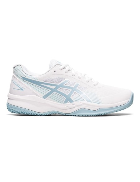 Asics Gel Game 8 Clay Oc Bianco Blu Donna 1042A151 106 |ASICS |Scarpe da padel ASICS