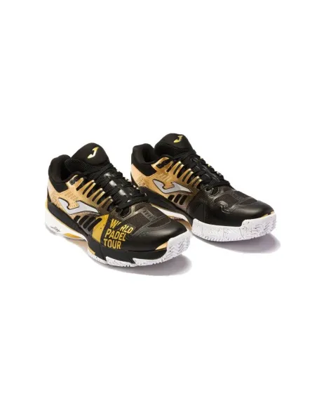 Joma Slam 22 World Padel Tour Clay Black Oro Twpts2231P |JOMA |Joma padel shoes