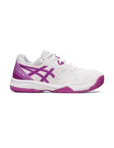 Asics Gel-Padel Pro 5 Grade School 1044A048-100 Blanc Violet Ni |ASICS |Chaussures de padel ASICS