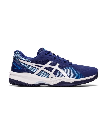 Asics Gel Game 8 Clay Oc Azul Branco Mulher 1042A151 403 |ASICS |Sapatilhas de padel ASICS