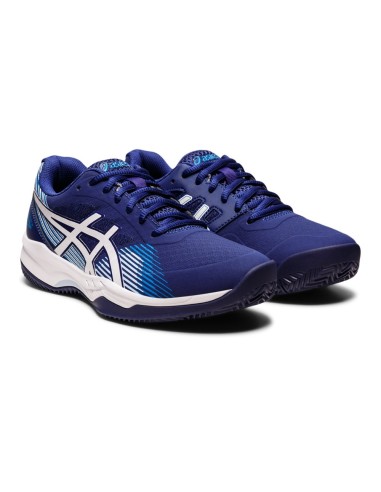 Asics Gel Game 8 Clay Oc Azul Branco Mulher 1042A151 403 |ASICS |Sapatilhas de padel ASICS