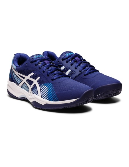 Asics Gel Game 8 Clay Oc Blu Bianco Donna 1042A151 403 |ASICS |Scarpe da padel ASICS