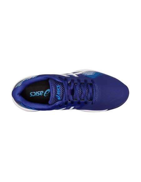 Asics Gel Game 8 Clay Oc Azul Branco Mulher 1042A151 403 |ASICS |Sapatilhas de padel ASICS