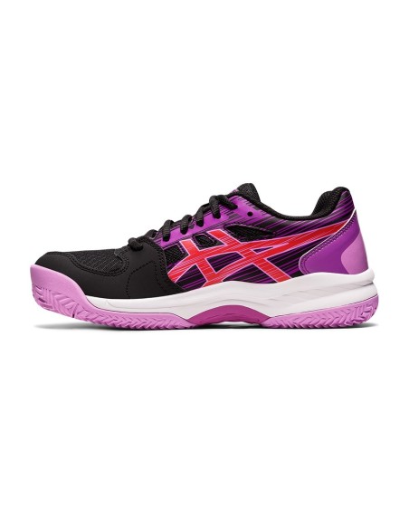 Asics Gel-Padel Exclusive 6 Nero Lilla Donna 1042A143 004 |ASICS |Scarpe da padel ASICS