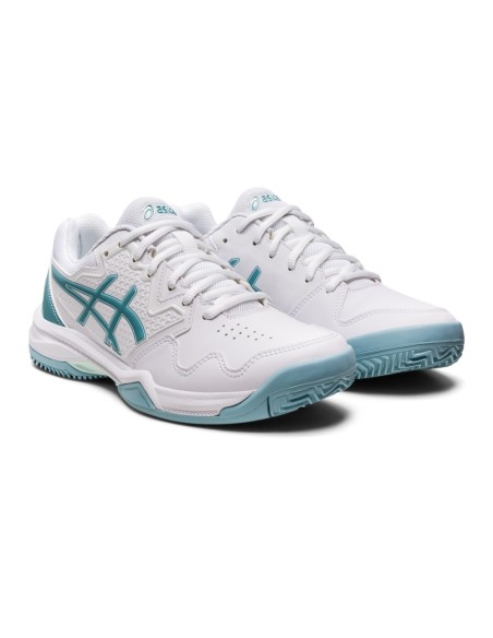 Asics Gel-Dedicate 7 Clay Blanco Azul Mujer 1042A168 103 |ASICS |Zapatillas pádel ASICS