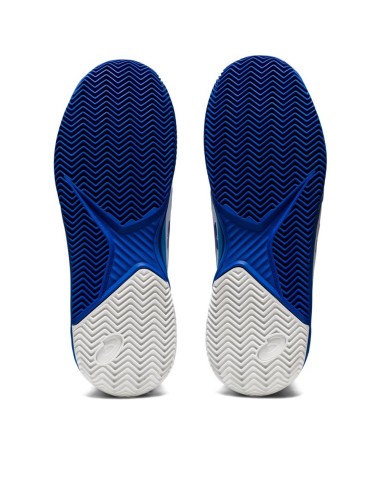 Asics Gel Resolution 8 Clay Branco Azul 1041A346 960 |ASICS |Sapatilhas de padel ASICS