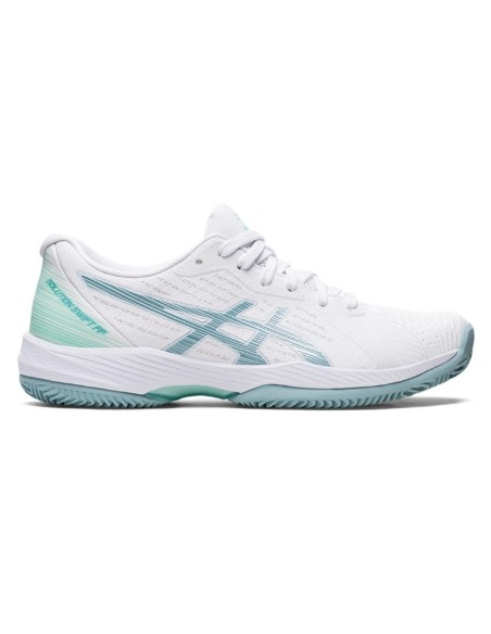 Asics Solution Swift Ff Clay White Blue Women 1042A198 104 |ASICS |ASICS padel shoes